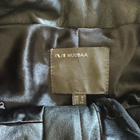 NWT Donan Paperbag Waist Leather Shorts - Picture 2 of 6